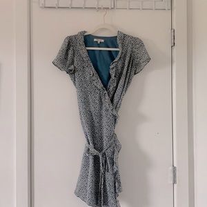 (🍀 3 for $30) Madewell Silk Wrap Flower Dress